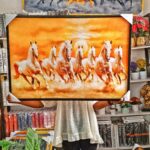 7 Running Horses Canvas Frame - Image 2