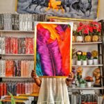 Colourful Feathers Canvas Frame 3 - Image 2