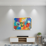 Village Abstract Canvas Frame