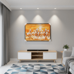 7 Running Horses Canvas Frame