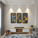 Black treasure Canvas Frame