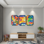 Color Abstract Canvas Frame 3