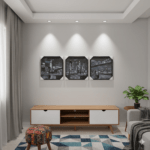 Black City Canvas Frame 2