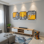 Yellow Trail Canvas Frame 2