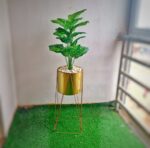 Lench Gold Metal Planter - Image 4