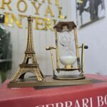Hourglass and Eiffel Tower